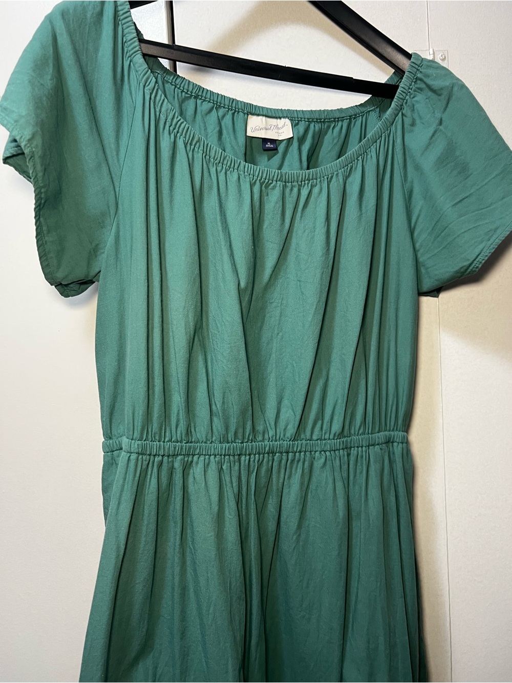 Universal Thread Teal Green Backless Off-Shoulder Dress